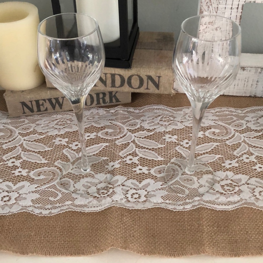 Long stem glasses